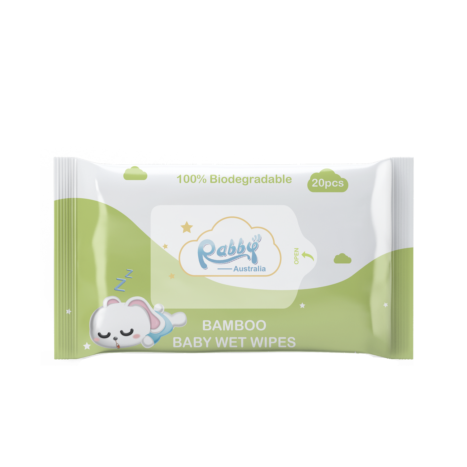 Bamboo Baby Wet Wipes 20Pcs