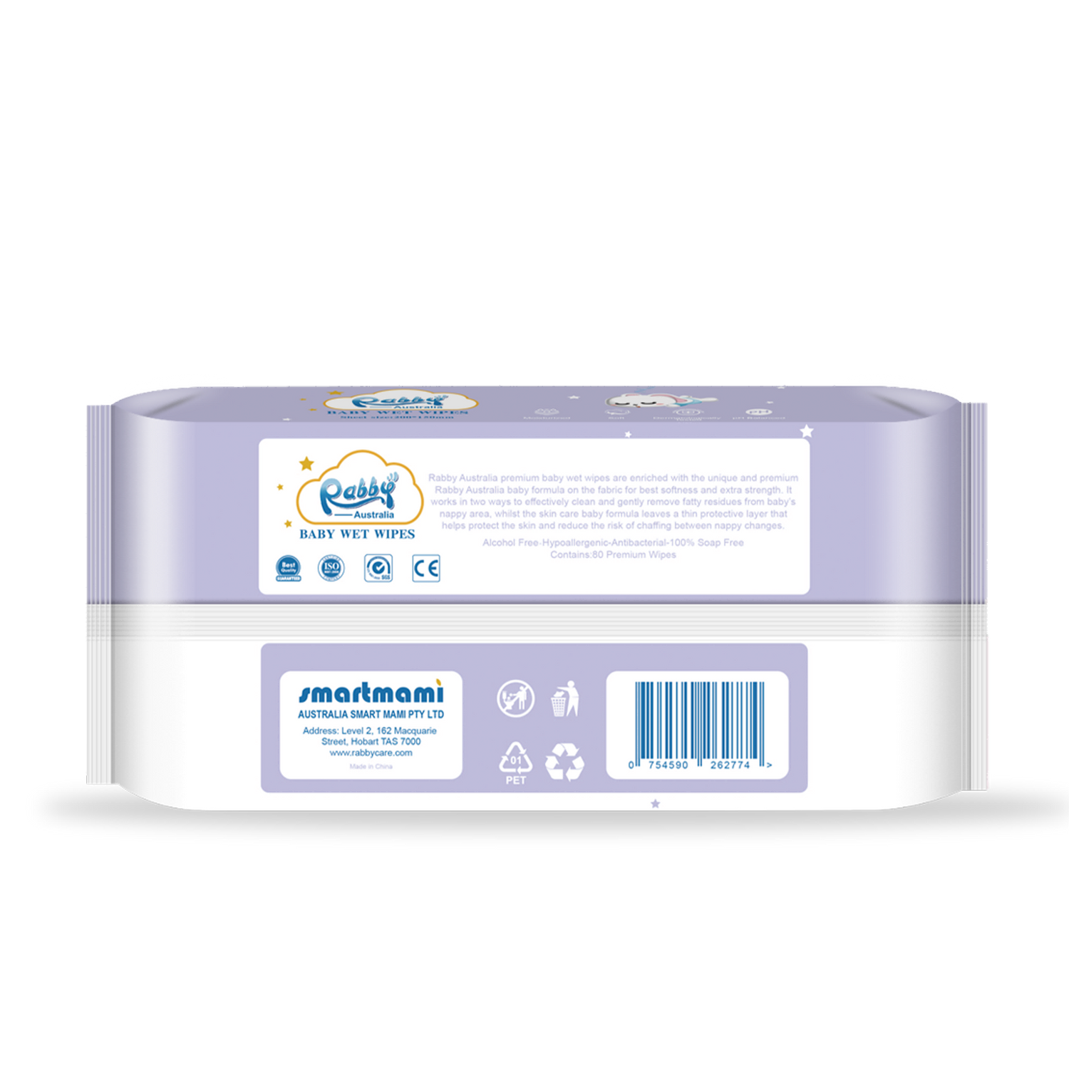 Premium Baby Wet Wipes 80Pcs