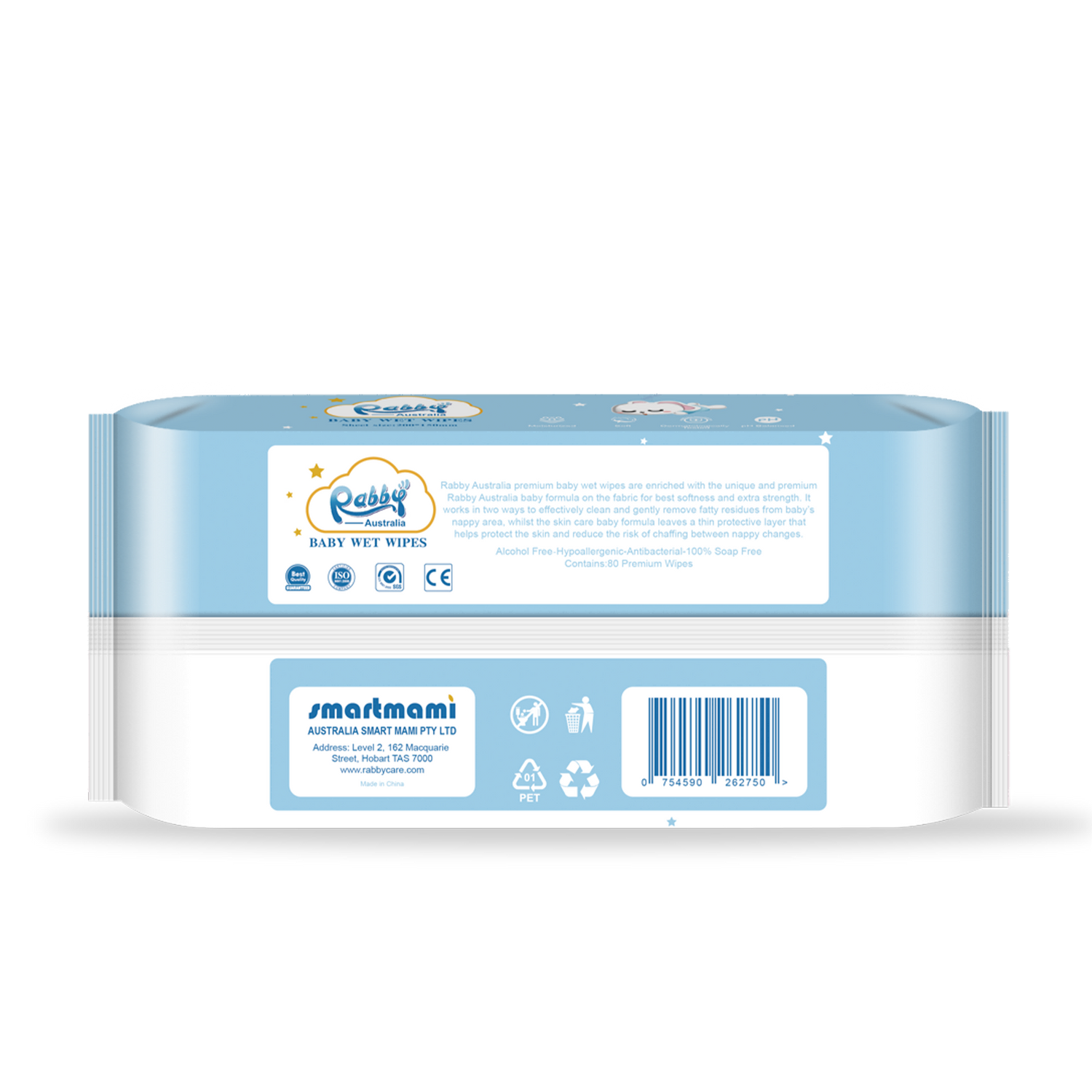 Gentle to Skin Baby Wet Wipes 80Pcs