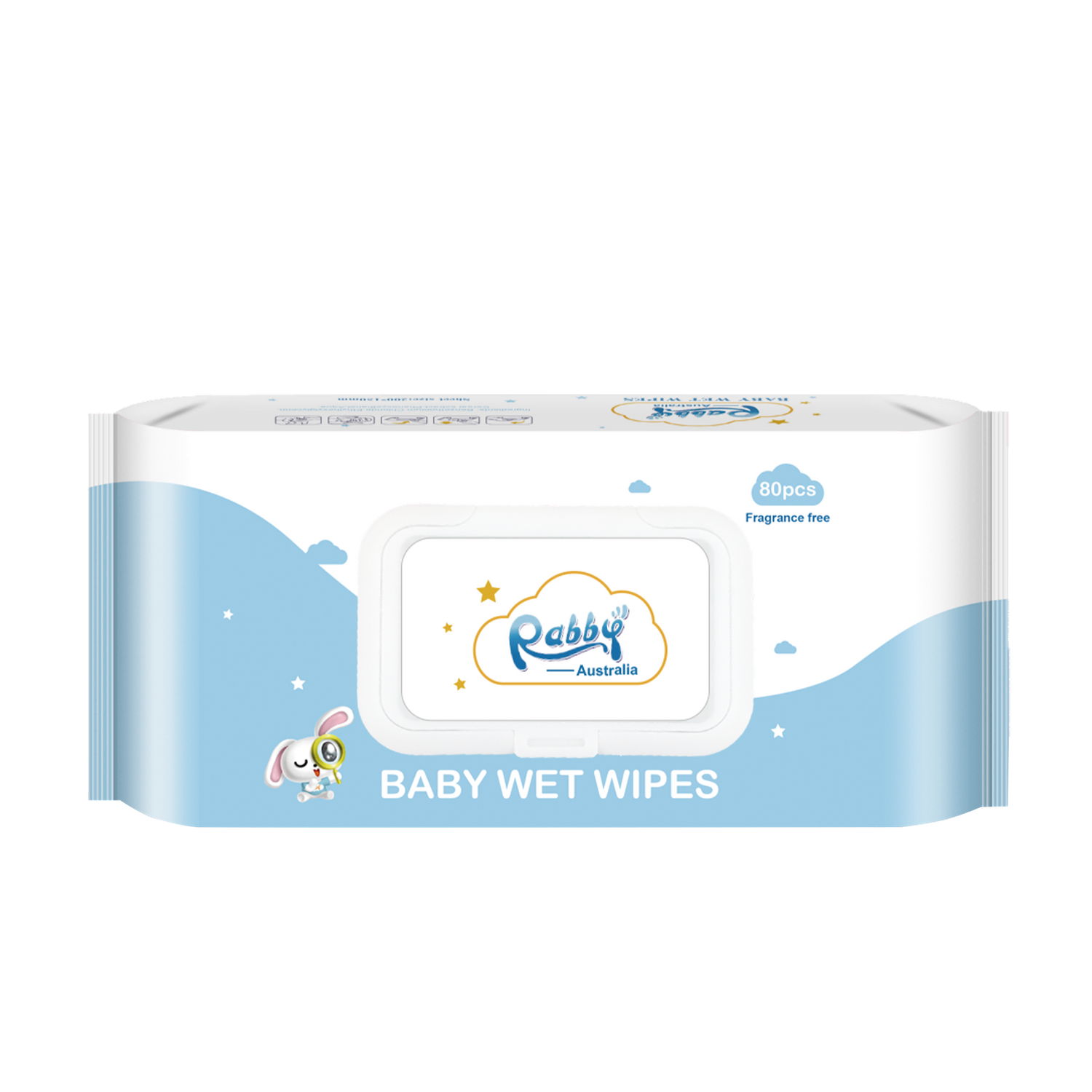 Gentle to Skin Baby Wet Wipes 80Pcs